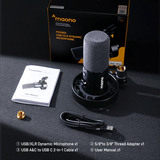 Maono PD300X USB/XLR Dynamic Microphone – Black "XLR CABLE NOT INCLUDED"