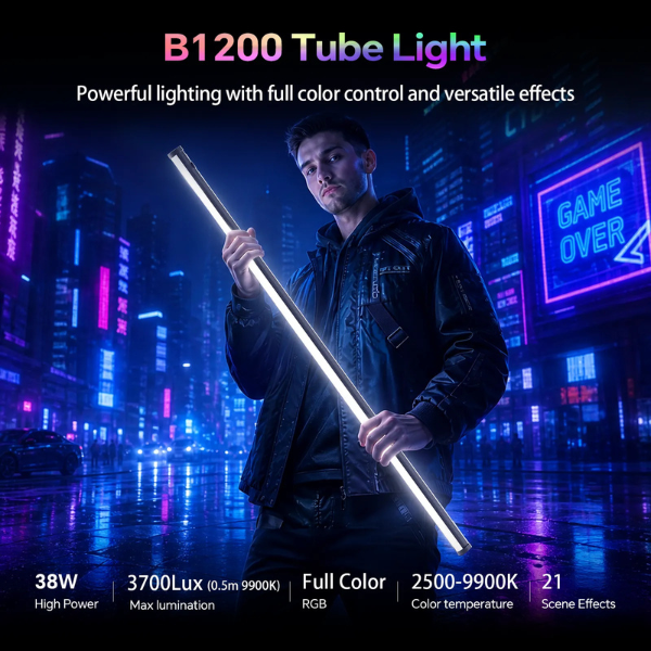 Photoolex B1200S RGB LED tube light, feature highlight 5