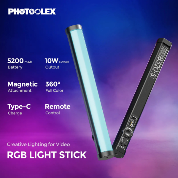 Photoolex B320S RGB LED Tube Light 30cm (RGB-B320S)
