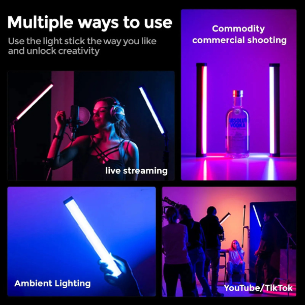 Photoolex B320S RGB LED Tube Light 30cm (RGB-B320S)