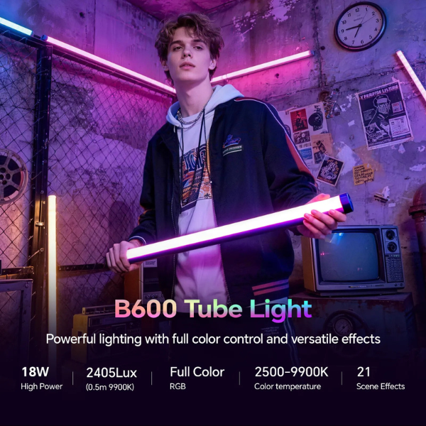 Photoolex B600S RGB LED tube light, feature highlight 3