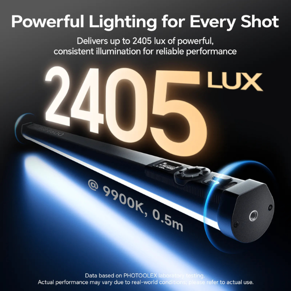 Photoolex B600S RGB LED tube light, feature highlight 1