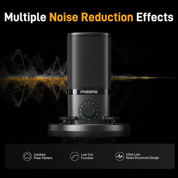 MAONO PM450S StreamerWave USB Condenser Microphone Boom Arm Bundle