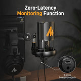 MAONO PM450S StreamerWave USB Condenser Microphone Boom Arm Bundle