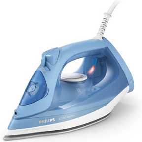 Philips Steam Iron 3000 Series 2200W 300ml DST3020 – front view blue