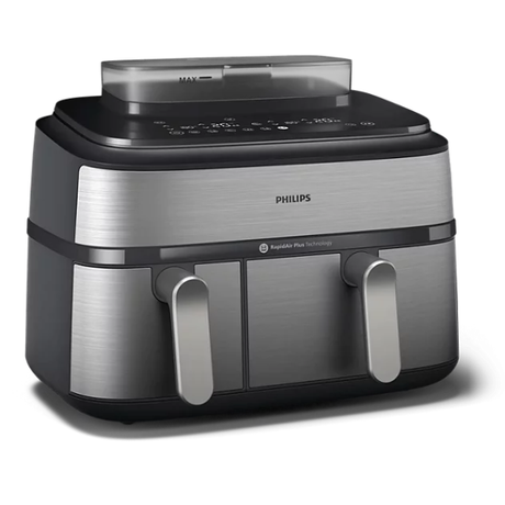 Philips NA555/09 5000 Series Dual Basket Airfryer 9L - Silver dokkan tech