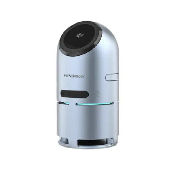PowerologyQi2SpeakerChargeStation-Gray_1View 5 -DokkanTech 