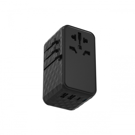 PowerologyUniversal140WGaNTravelAdapterwith4ChargingPortsMain-DokkanTech