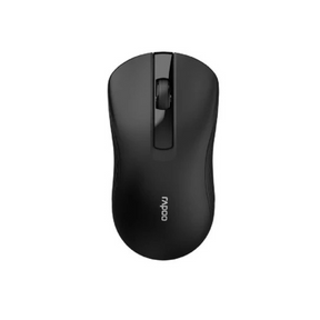 Rapoo B20 silent optical wireless mouse 2.4GHz 1200 DPI – front view black