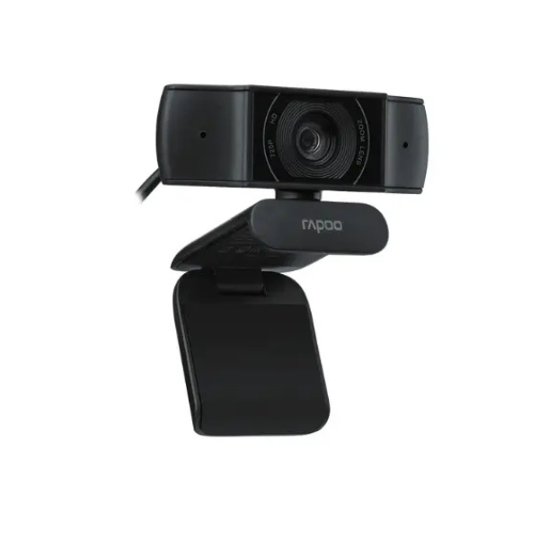 RapooC200HDComputerCamera-Black-LeftView-DokkanTech