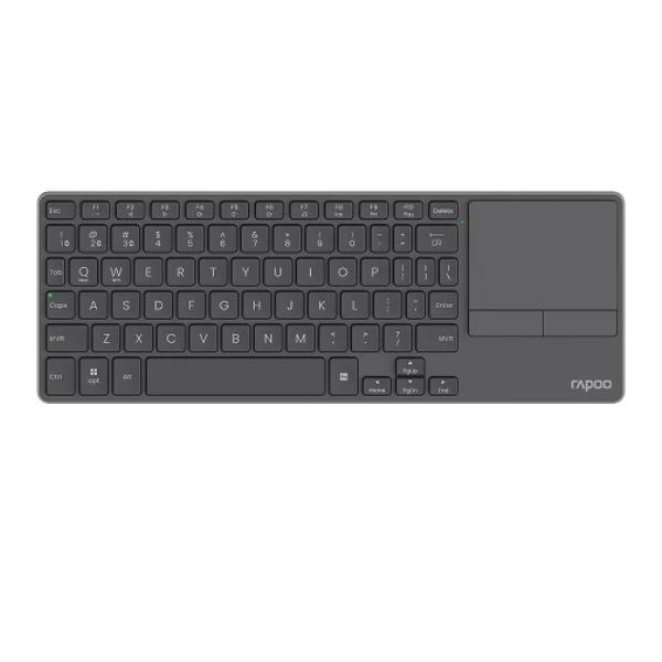 RapooE900Tmulti-modeWirelessUltra-slimKeyboardwithTouchpadAraLayout-DarkGrey-Main -DokkanTech
