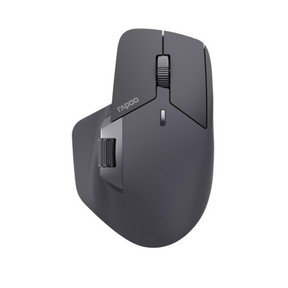 Rapoo MT760L multi-mode wireless optical mouse 4000 DPI – front view light black