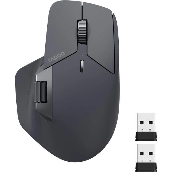 Rapoo MT760 Multi-mode Wireless Optical Mouse - Light Black