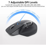 Rapoo MT760 Multi-mode Wireless Optical Mouse - Light Black