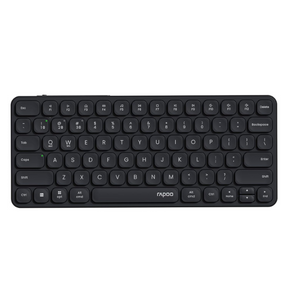 Rapoo Mini E9050L wireless keyboard Arabic English – front view dark grey
