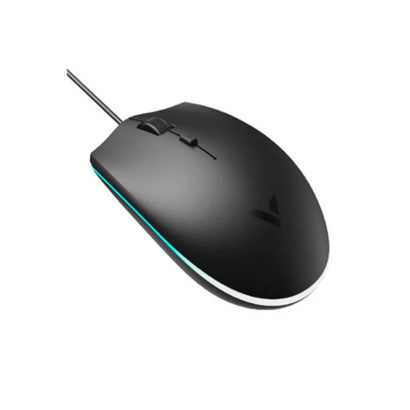 Rapoo V11S Optical Wired Gaming Mouse – Ergonomic, Adjustable DPI, Black-dokantech