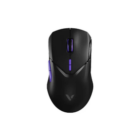 Rapoo VT9PRO 4K wireless gaming mouse 55g 26K DPI tri-mode – front view black purple