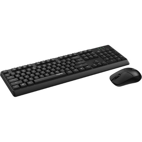 RapooX1500WirelessKeyboardandMouseComboAra-Black - DokkanTech