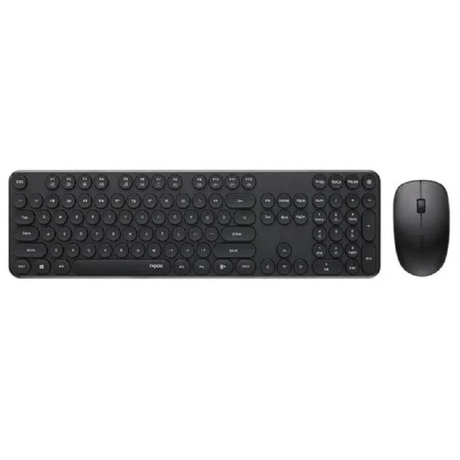 RapooX260SWirelessKeyboardandMouseComboAra-Black - DokkanTech