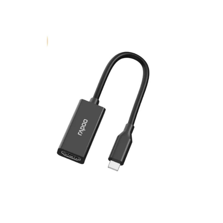 RapooXD10Type-CtoHDMI4K60Hz-Black-DokkantTech#