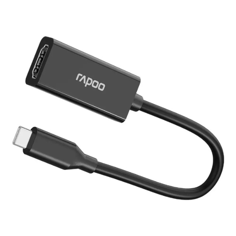 RapooXD10Type-CtoHDMI4K60Hz-Black-DokkantTech#