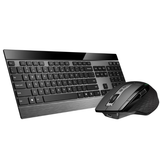 Rapoo 9900M Multi-mode Wireless Keyboard and Mouse Combo Ara - Black Tilted Right dokkan tech