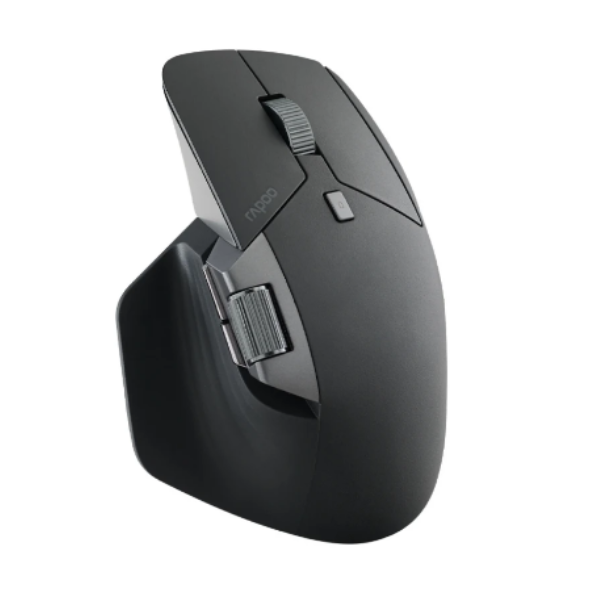Rapoo_MT760_Pro_NearLink_Multi-Device_Wireless_Mouse_-_Light_Black-LeftView -DokkanTech