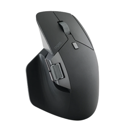 Rapoo_MT760_Pro_NearLink_Multi-Device_Wireless_Mouse_-_Light_Black-LeftView -DokkanTech
