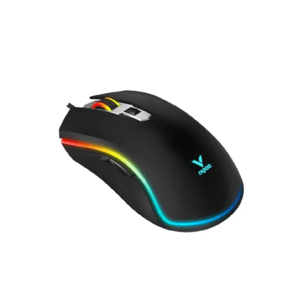 Rapoo V25S Optical Wired Gaming Mouse - Black - Dokkantech