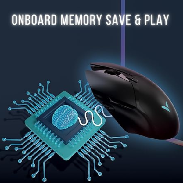 Rapoo V30L Wireless/Wired Gaming Mouse – Black, 12000 DPI, Programmable-dokantech