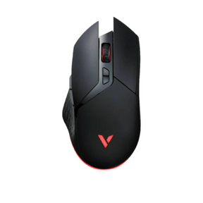 Rapoo V30L wireless wired gaming mouse 12000 DPI programmable – front view black