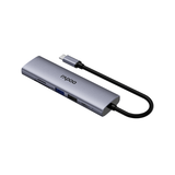 Rapoo XD61 6-in-1 USB-C Hub – Silvery Grey dokkan tech.