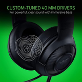 Razer Kraken X Wired Gaming Headset – 7.1 Surround Sound, Ultra-Light, Black-dokantech