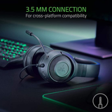 Razer Kraken X Wired Gaming Headset – 7.1 Surround Sound, Ultra-Light, Black-dokantech