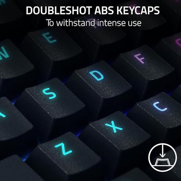 Razer BlackWidow V4 X Mechanical Gaming Keyboard with RGB & Macro Keys-Arabic- DokanTech #