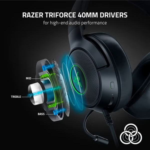 Razer Kraken V3 X Ultralight PC Gaming Headset - Dokkantech