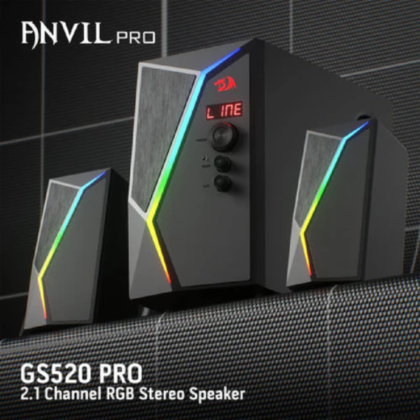 Redragon  Anvil GS520 Pro 2.1 Channel Gaming Speaker - Black - DokanTech #
