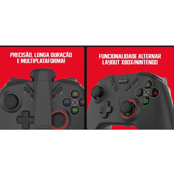 RedragonG711ControllerGamingForgeWirelessMulti-PlatformRGBProgrammable-Black-dokantech#