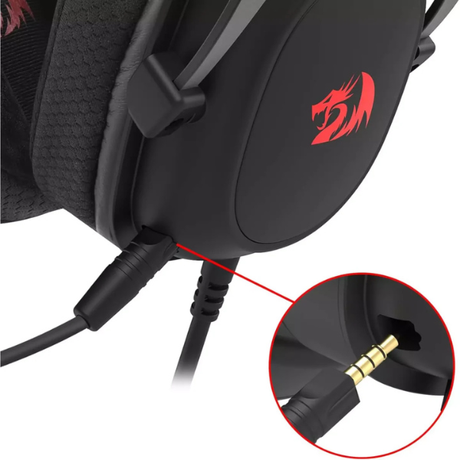 RedragonH510ZeusFBWiredGamingHeadset-Black3.5mmCable-DokkanTech