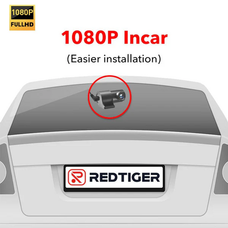 Redtiger F7NP dash cam – rear camera detail