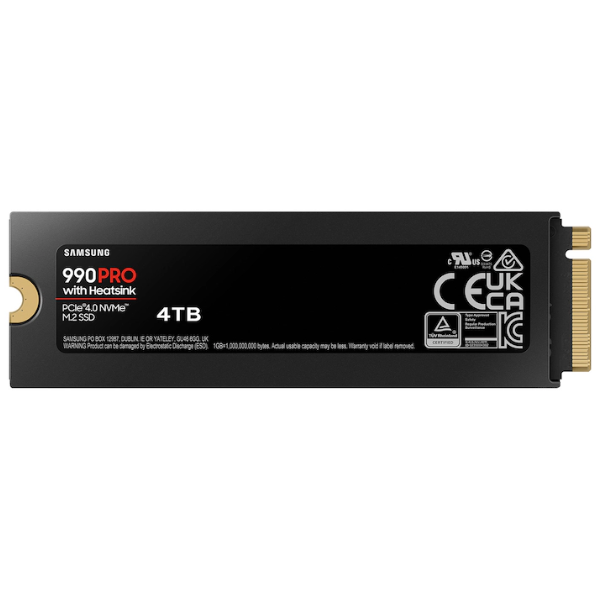 Samsung 990 Pro 4TB heatsink – M.2 installation