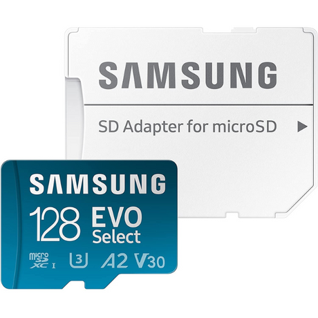 Samsung EVO Select A2 microSD – with adapter