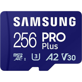 Samsung Pro Plus 256GB microSD 180/130MB/s – front view