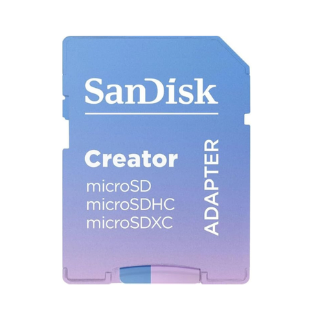 SanDisk Creator 256GB microSDXC Card 190/130MB/s– With SD Adapter – SDSQXAV-256G-IN6MS-dokantech#