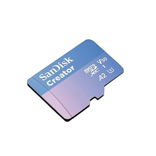 SanDisk Creator 256GB microSDXC Card 190/130MB/s– With SD Adapter – SDSQXAV-256G-IN6MS-dokantech#