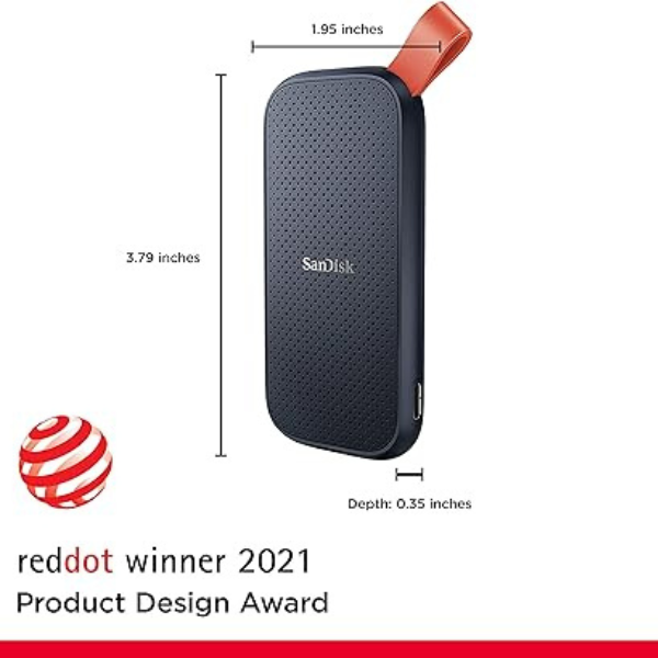 SanDisk 2TB Portable SSD - Up to 800MB/s, USB-C, USB 3.2 Gen 2 - DokanTech #