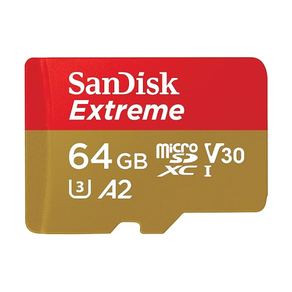SanDisk Extreme 64GB  SDXC UHS-I  micro Card – Up to 170MB/s Read, 80MB/s Write- DokanTech #