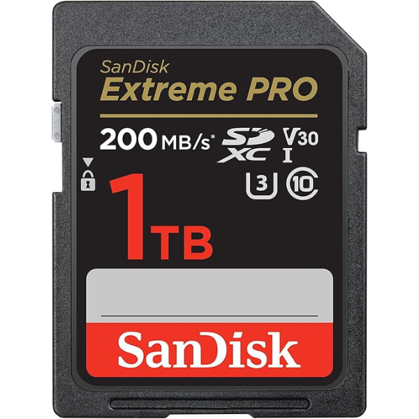 SanDisk Extreme Pro 1TB SD card 200/140MB/s – front view
