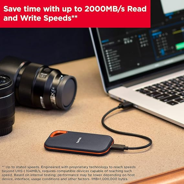 SanDisk Extreme PRO 1TB Portable  SSD – Ultra-Fast NVMe, 2000MB/s Speed- DokanTech #