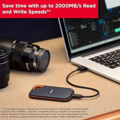 SanDisk Extreme PRO 1TB Portable  SSD – Ultra-Fast NVMe, 2000MB/s Speed- DokanTech #